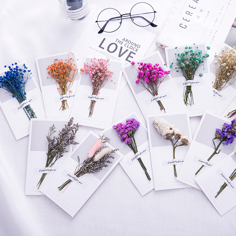 Dried Flower Bulk - 10 pezzi un biglietto regalo inviti